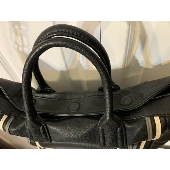 BCBGeneration beatutiful - Medium bag black White Messenger Striped Strap - Picture 3 of 11